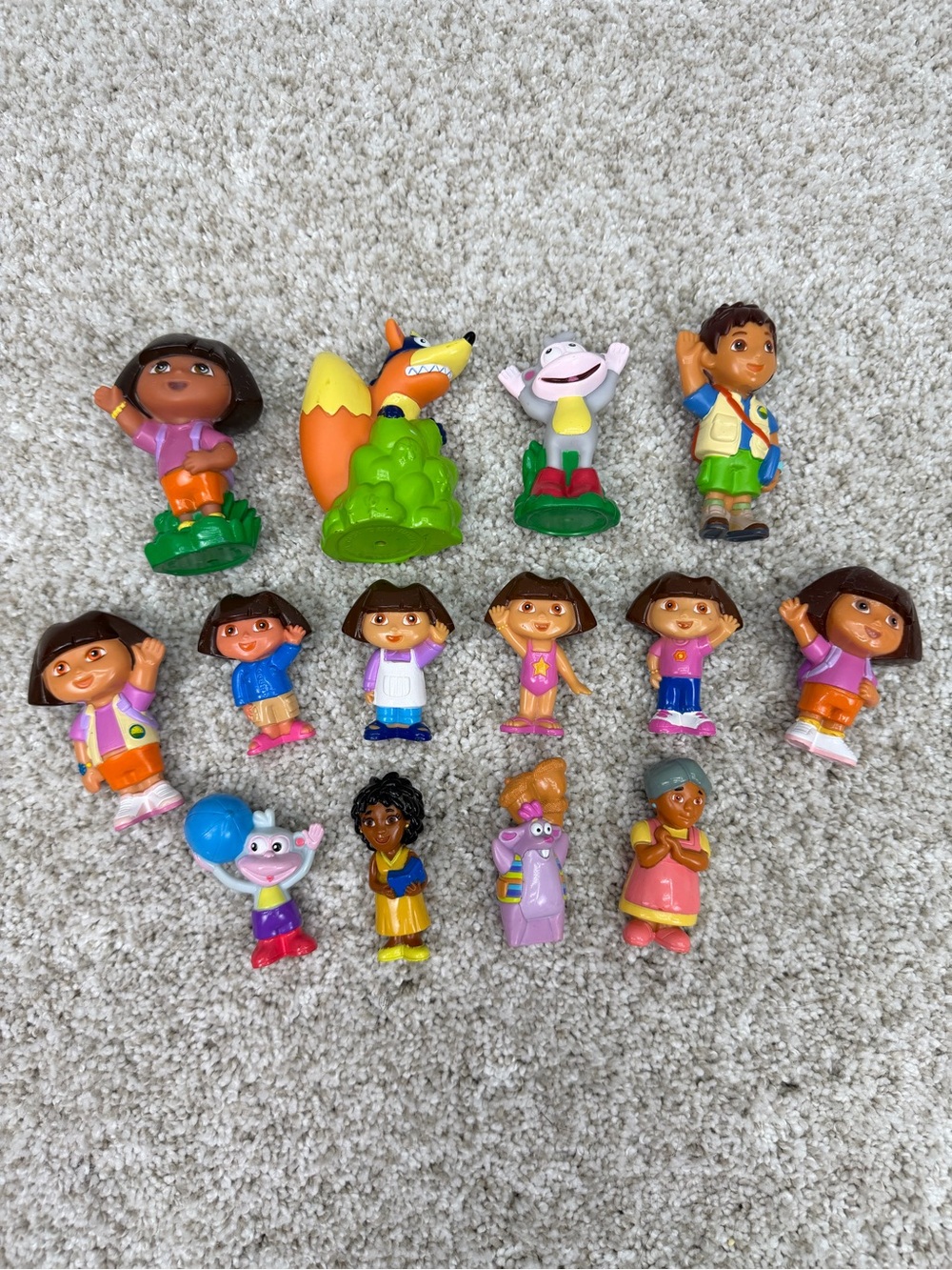 Mixed Random Lot of Dora the Explorer Action Figures Cake Toppers Collectables